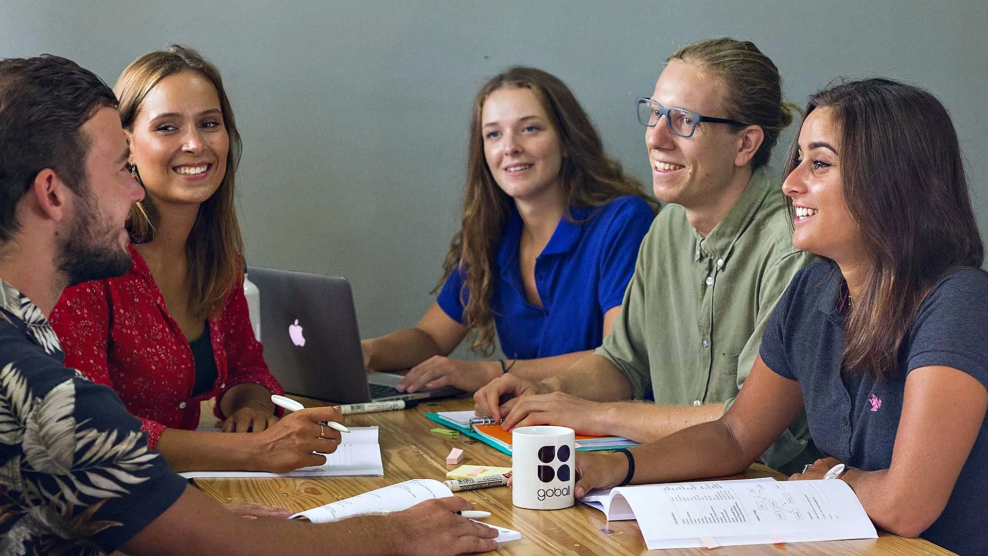 Master’s students working together in a GoBali seminar in Bali